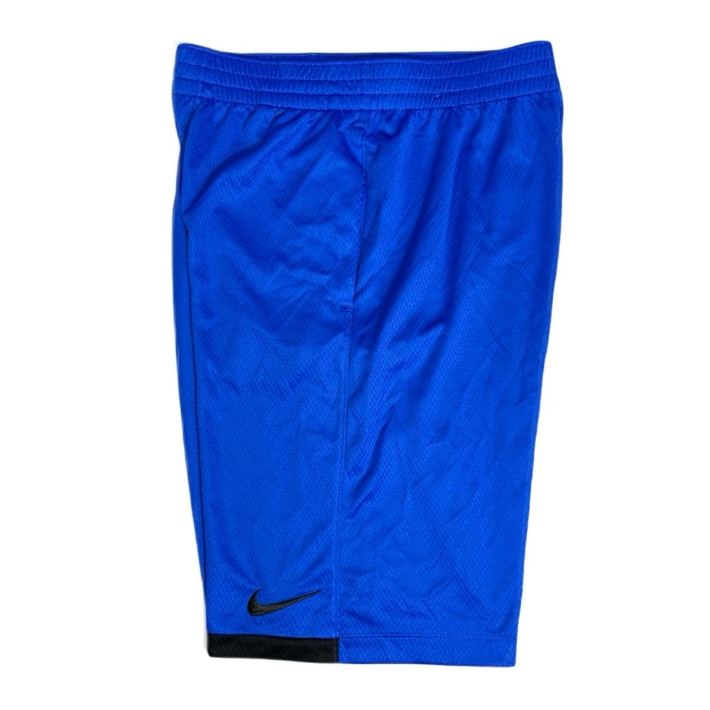 Nike Boys Basketball Multi Sports Royal Blue Black Swoosh Shorts XL NWOT